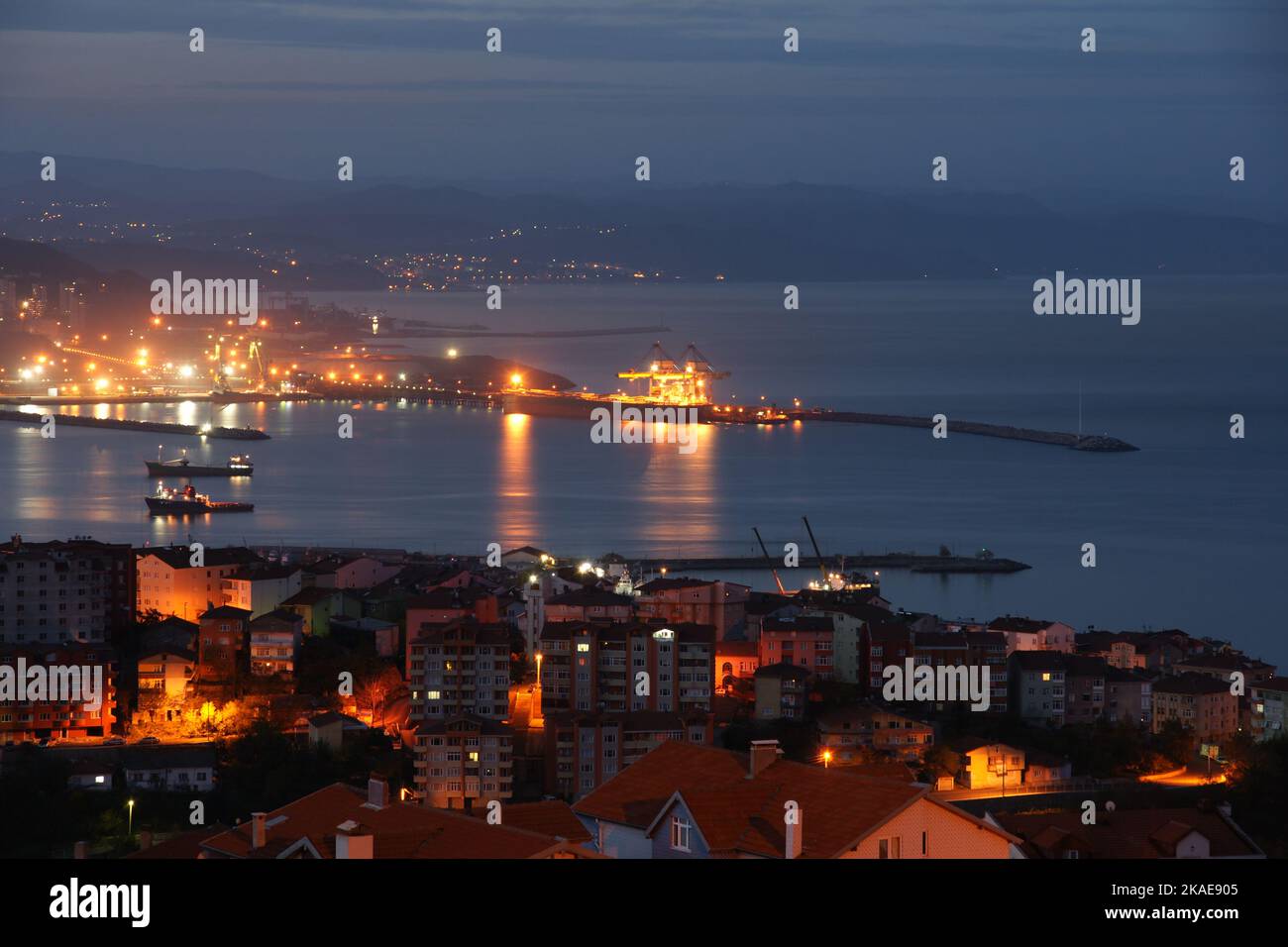 Eregli Town of Zonguldak, Turkey, is an important port city for the