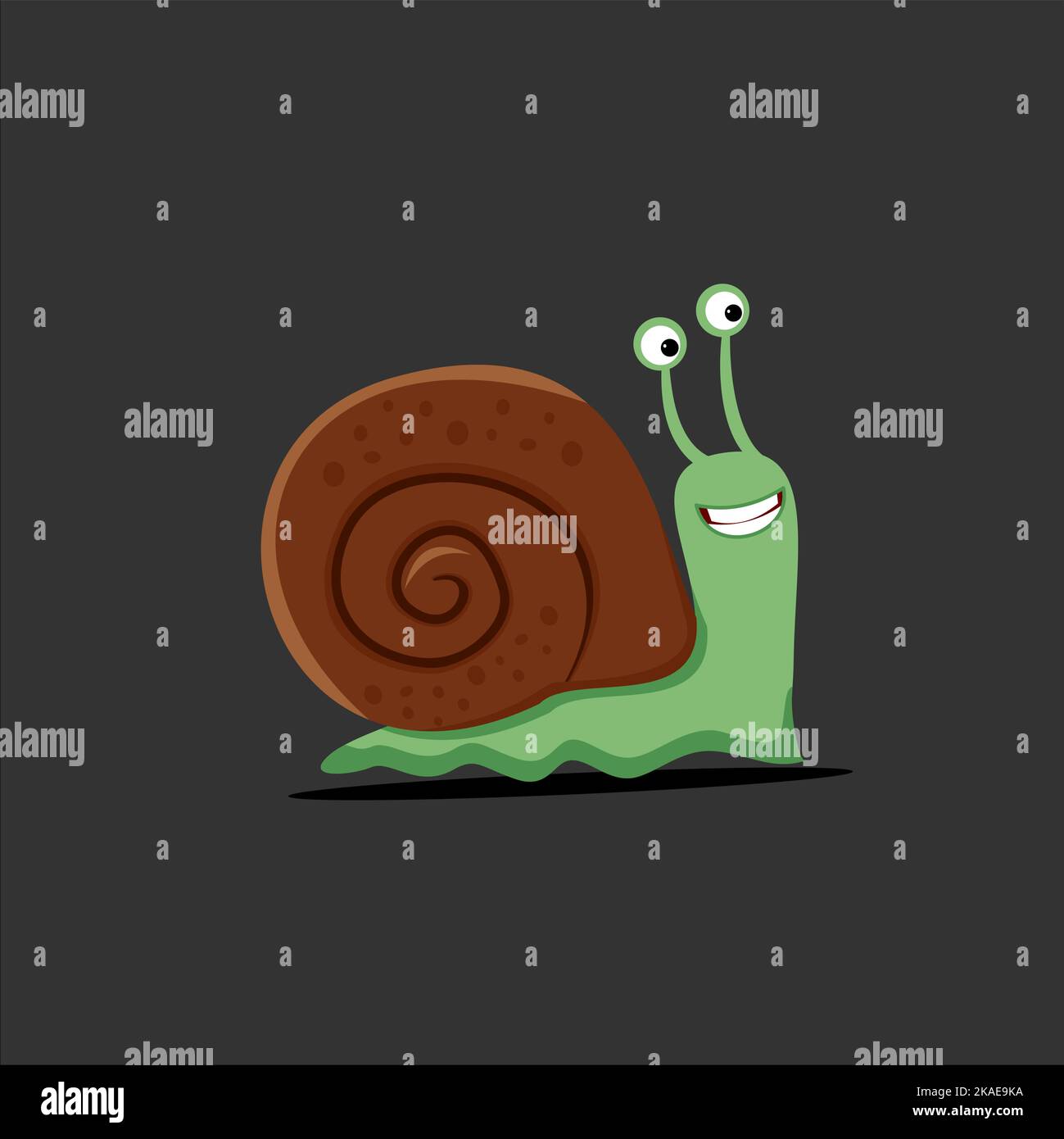 A vector illustration of a cute snail Stock Vector Image & Art Alamy