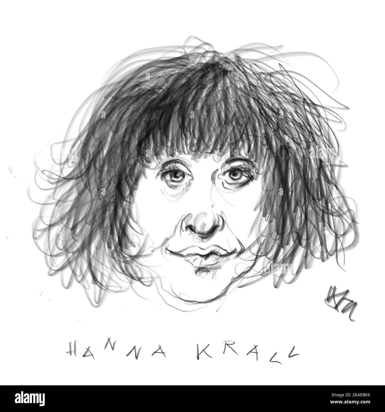 Portrait of Hanna Krall Stock Photo