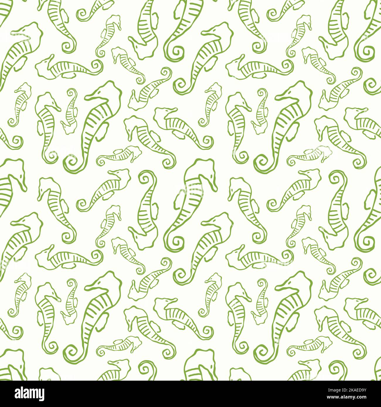 Seamless patterns of underwater collection hand drawn illustration ...