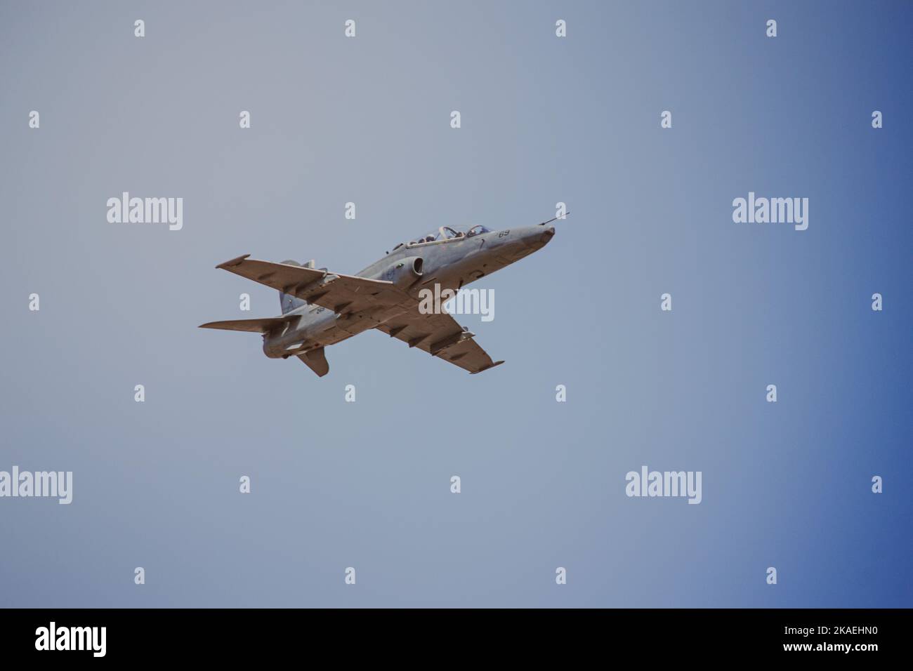 An air show in Pretoria, South Africa with an American air force plane