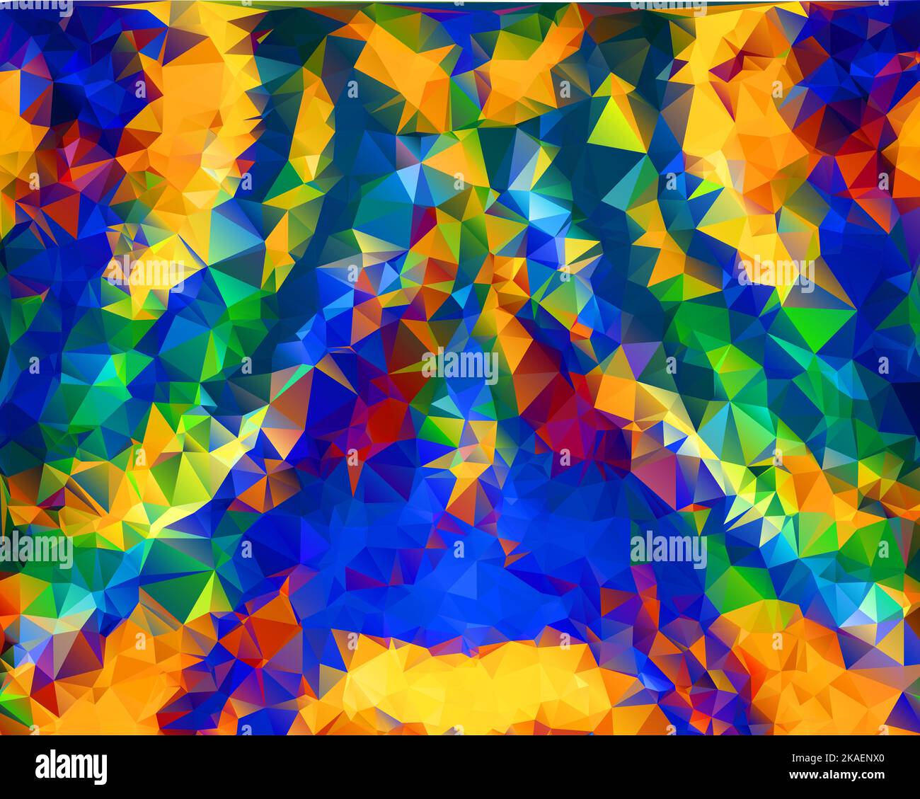 Abstract geometric background of triangular polygons. Vector ...