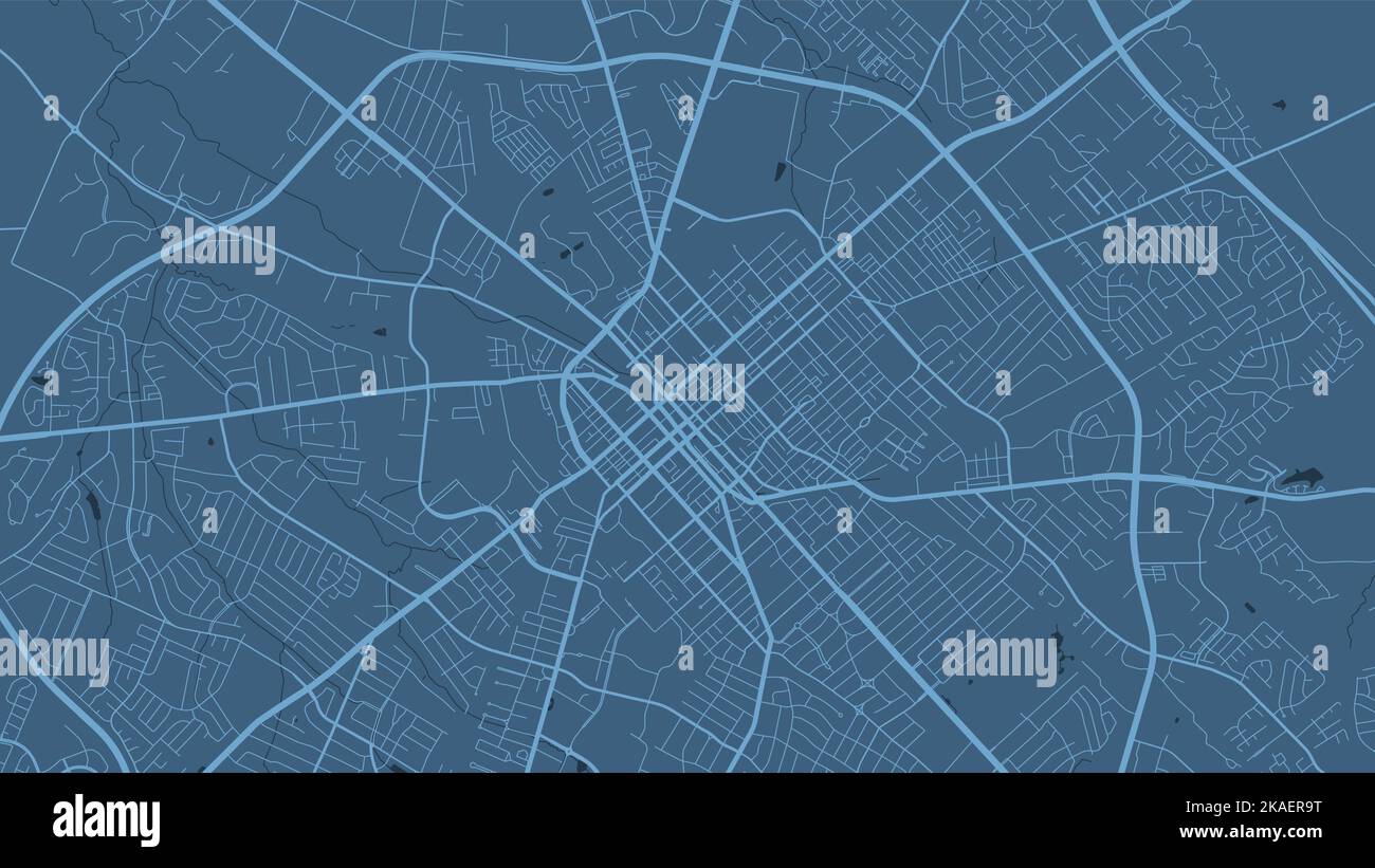 Detailed vector map poster of Lexington city administrative area. Blue