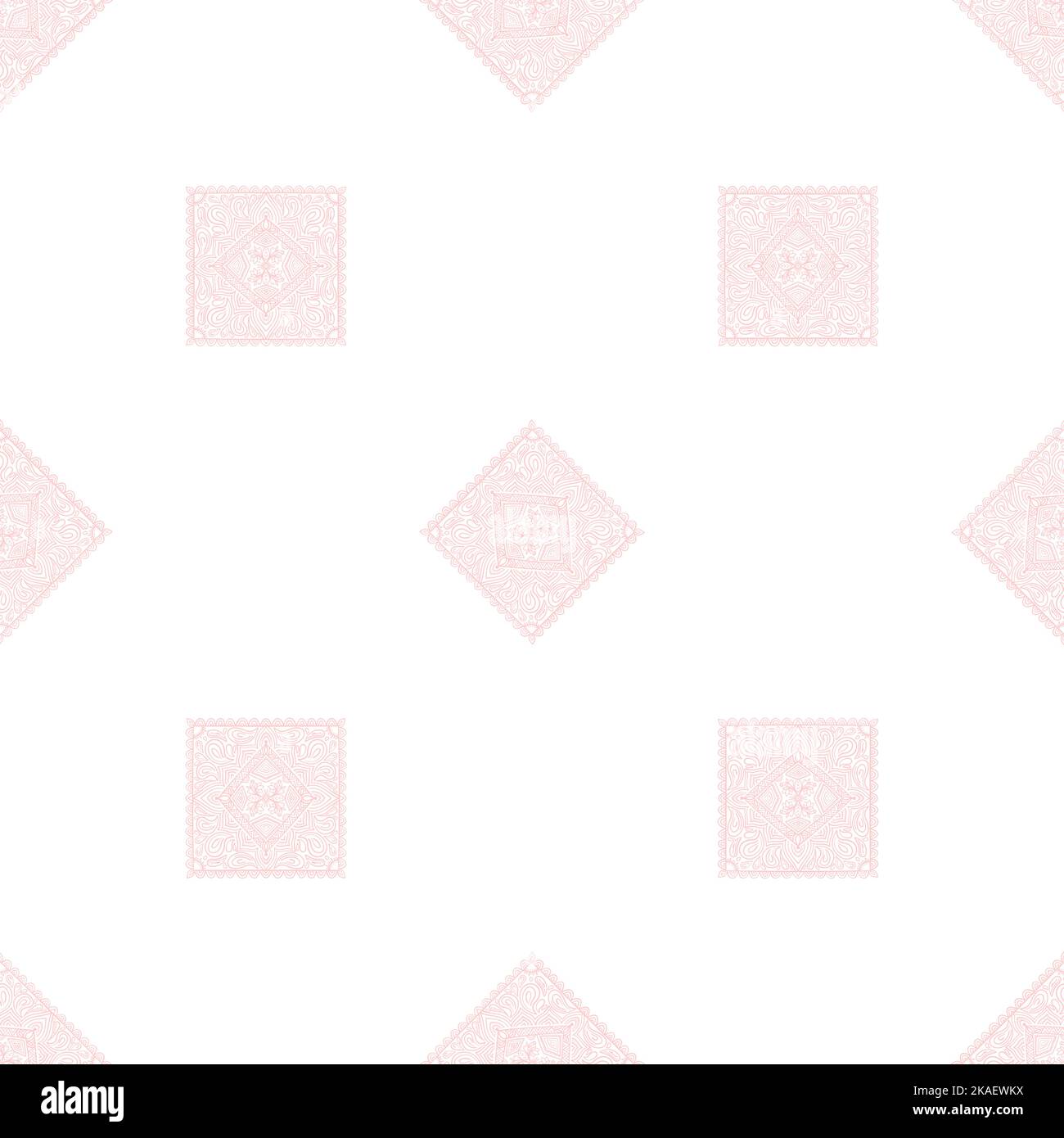 Ornamental background with traditional pattern. Ethnic ornament. Design for carpet, yoga mat, textile, greeting card, banner. Coloring book page for a Stock Vector