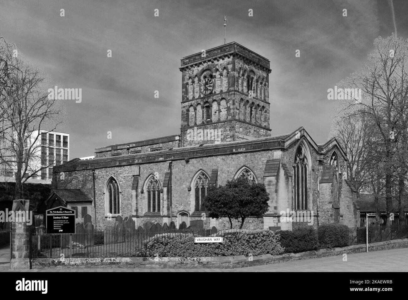 St Nicholas Church, Leicester City, Leicestershire, England; UK Stock Photo