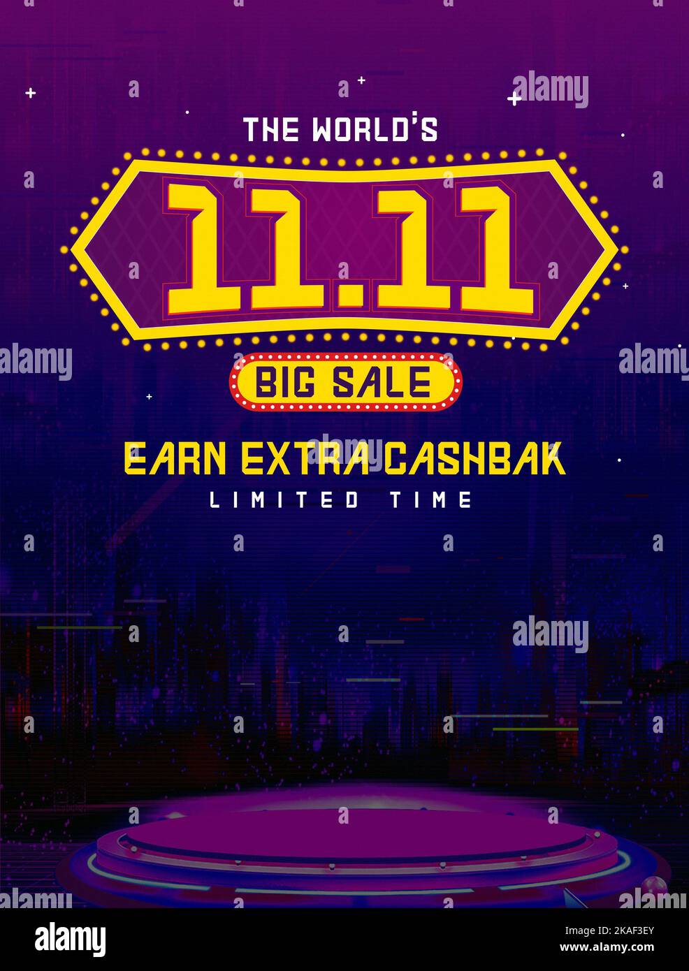 The world 11 11 big sale illustration Stock Photo Alamy