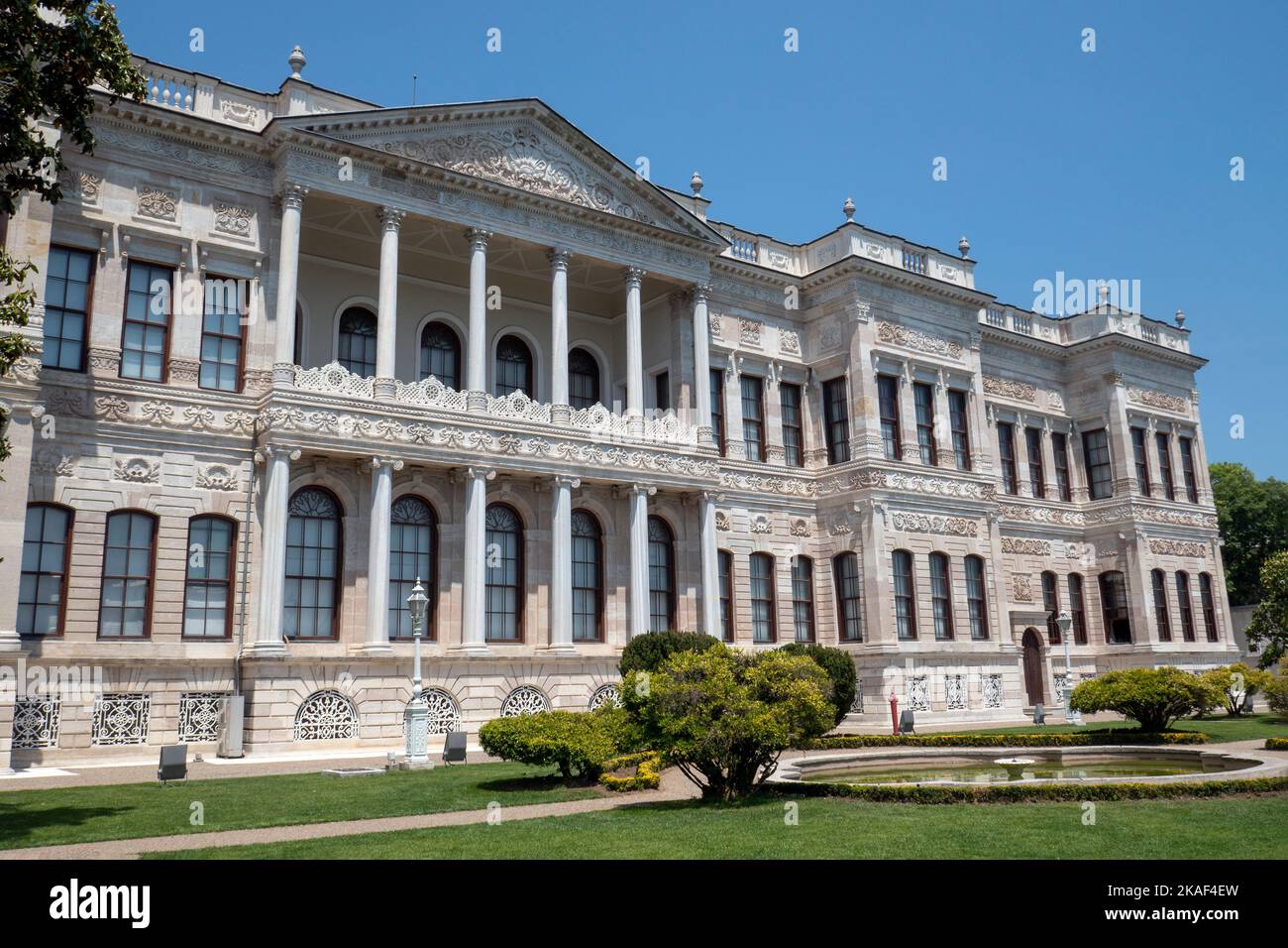 ISTANBUL, TURKEY - May 25, 2022: It is the National Museum of Palace Painting in the Dolmabahce Palace Complex. This section hosts paintings of Istanb Stock Photo