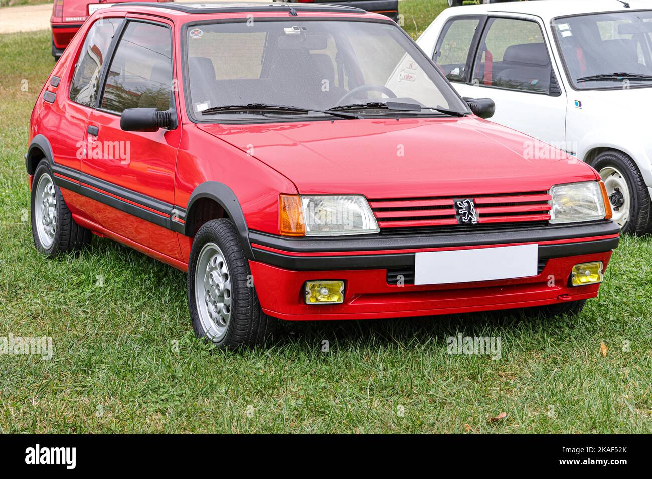 Peugeot 205 GTi restored, dark green 1.9 litre Stock Photo - Alamy