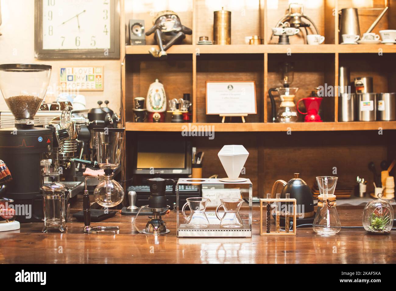 Dubai, UAE 12th october, 2022 various old coffee preparation tools