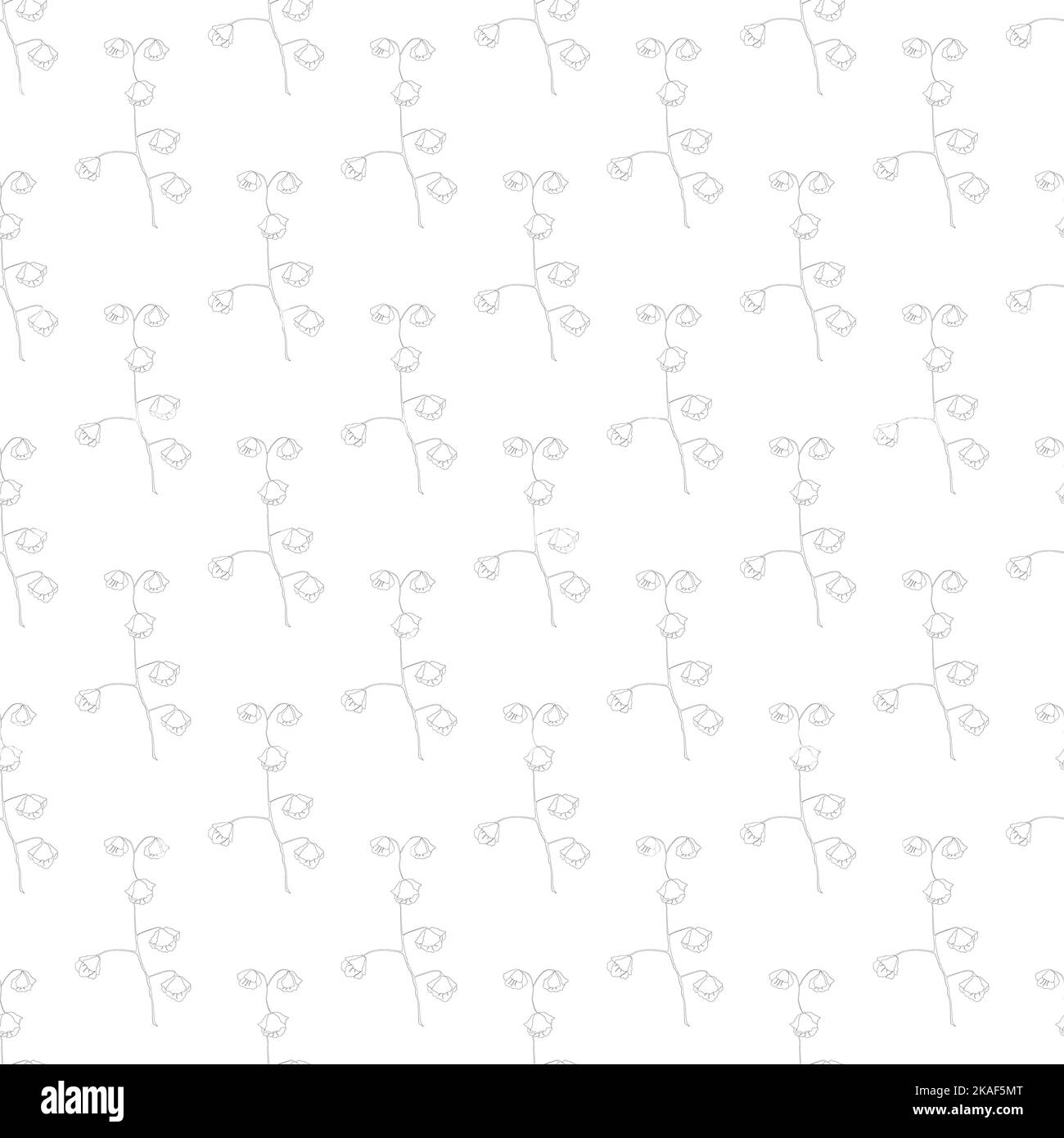 Seamless delicate pattern with floral elements. Decorative botanical background. Stock Vector