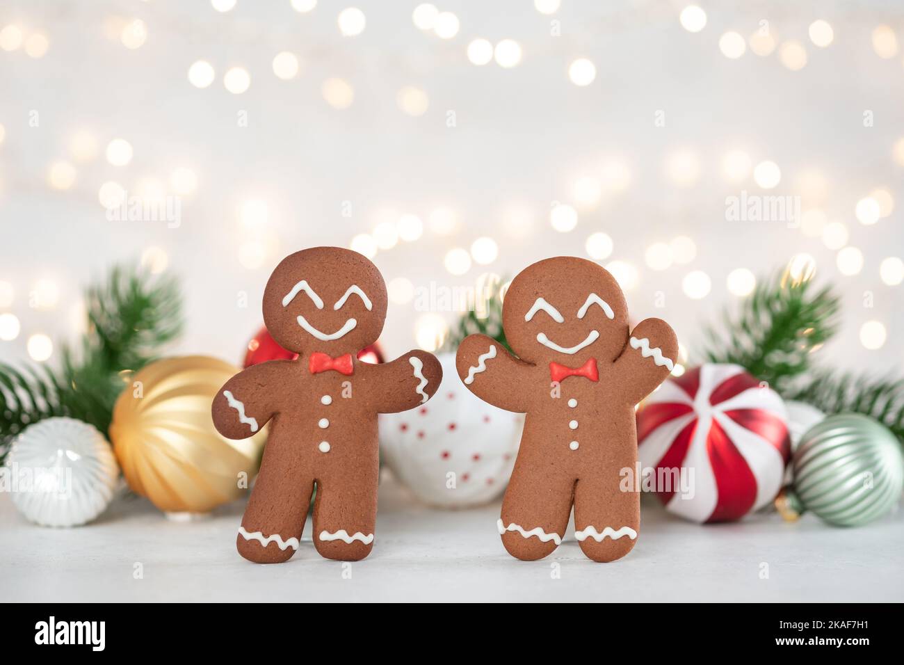 Cute Gingerbread man Stock Photo