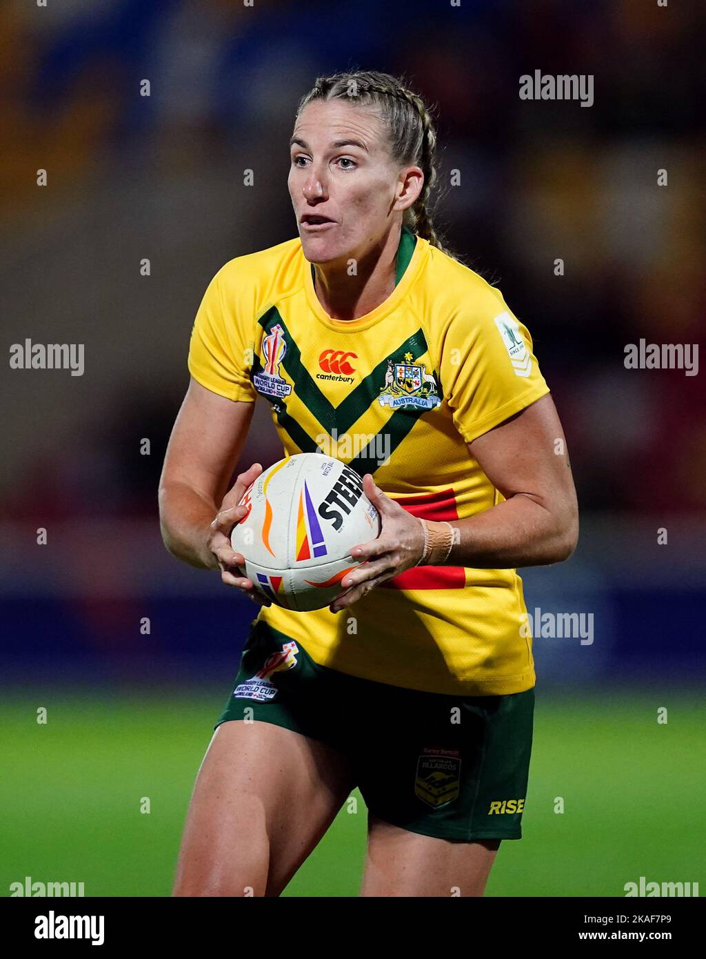 Australia’s Ali Brigginshaw during the Women's Rugby League World Cup