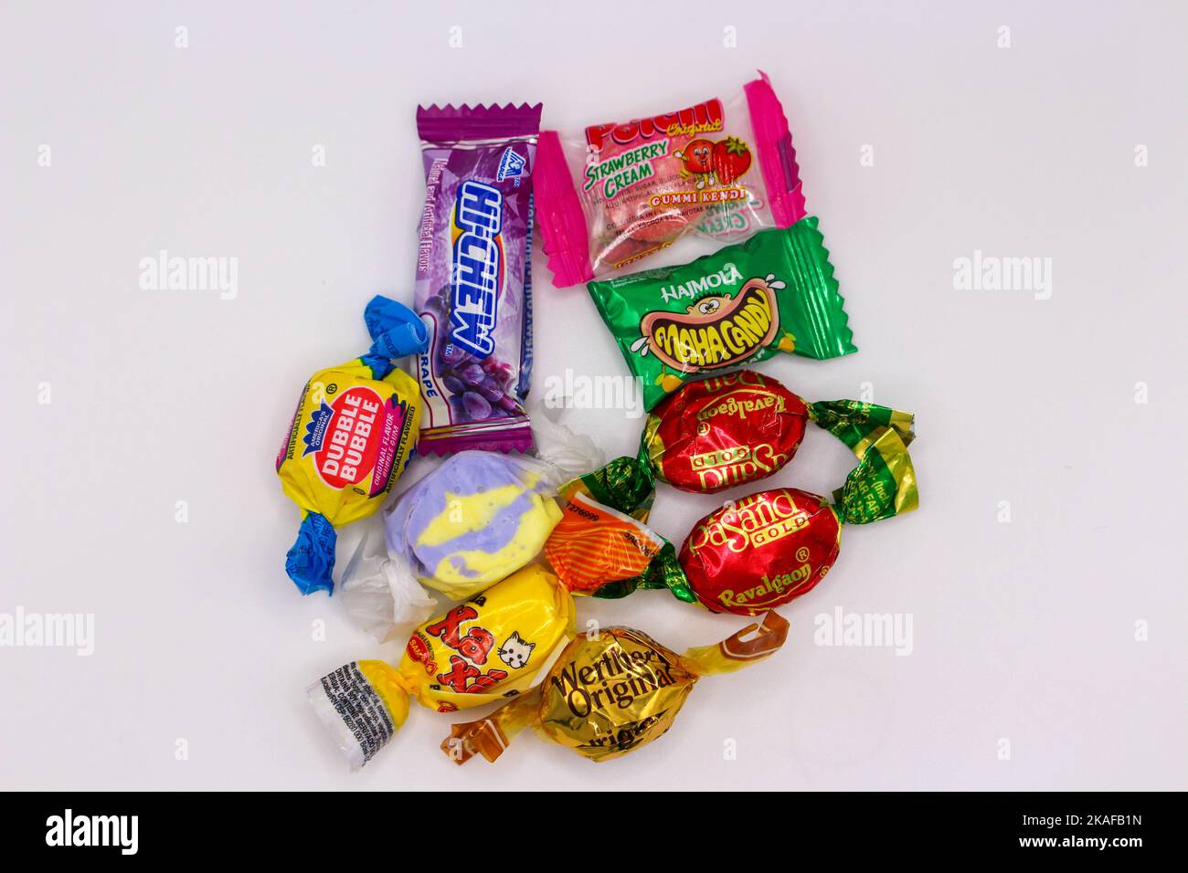 Halloween Candies isolated on white background in Surrey, BC Canada