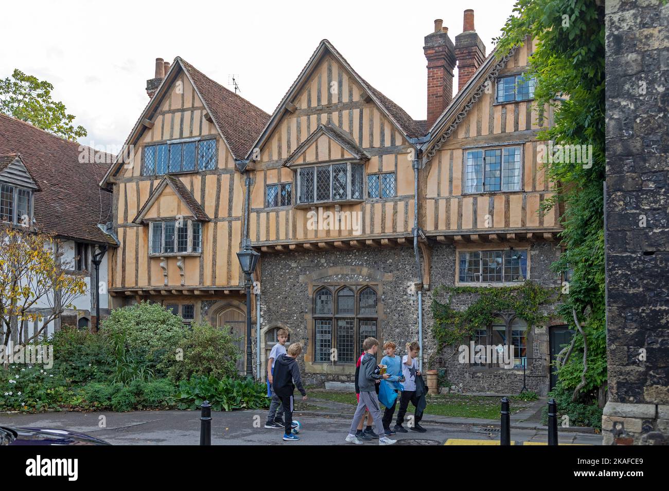 Cheney Court, Pilgrims School, Winchester, Hampshire, England, Great Britain Stock Photo