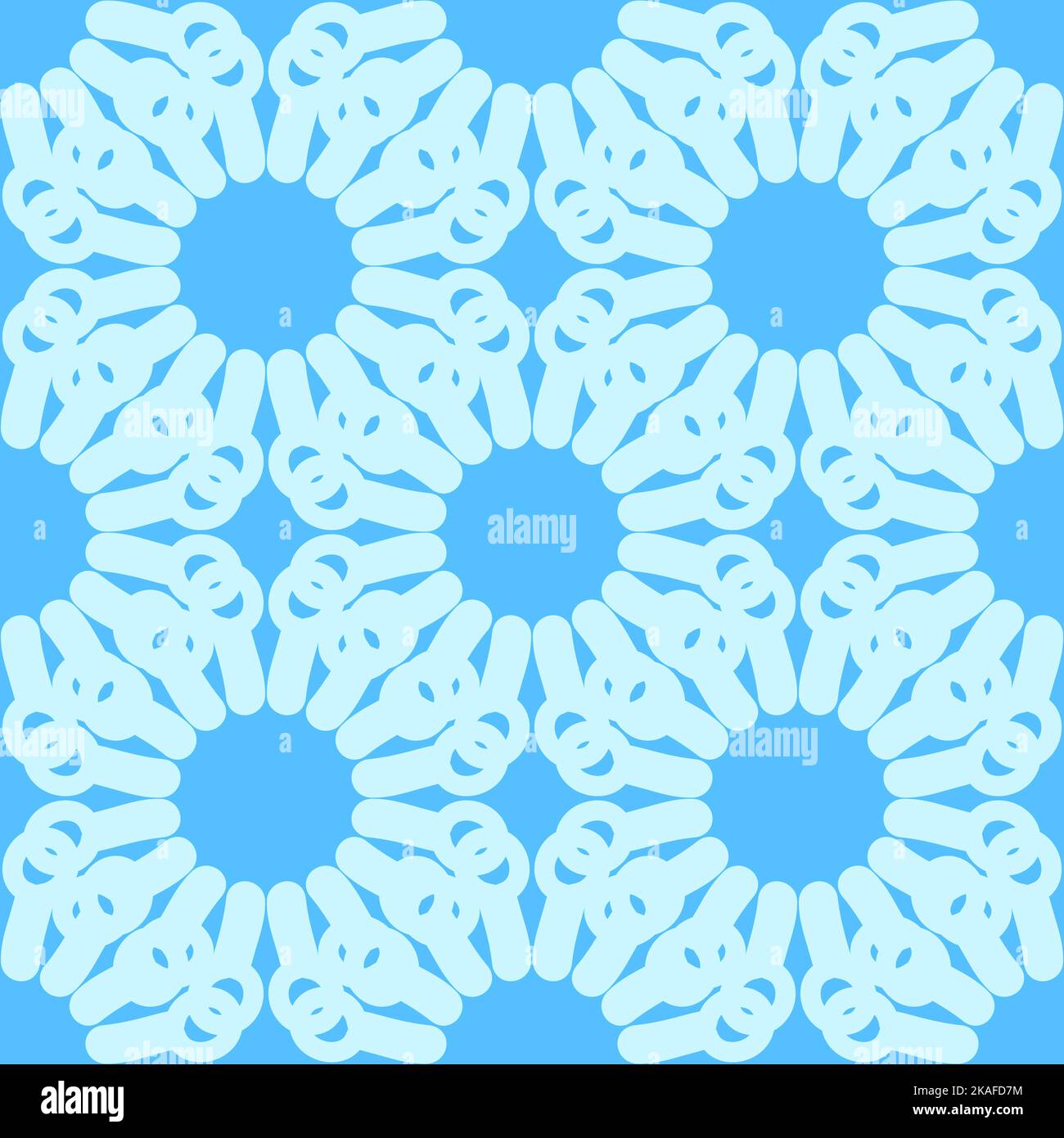 Seamless background. Abstract pattern with blue snowflakes. Vector ...