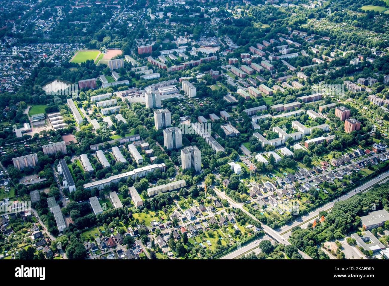 Hamburg Germany Panorama from above Hamburg von oben Stock Photo Alamy