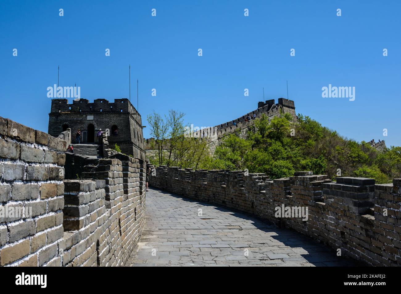beautiful watchtower. The Great Wall of China Stock Photo