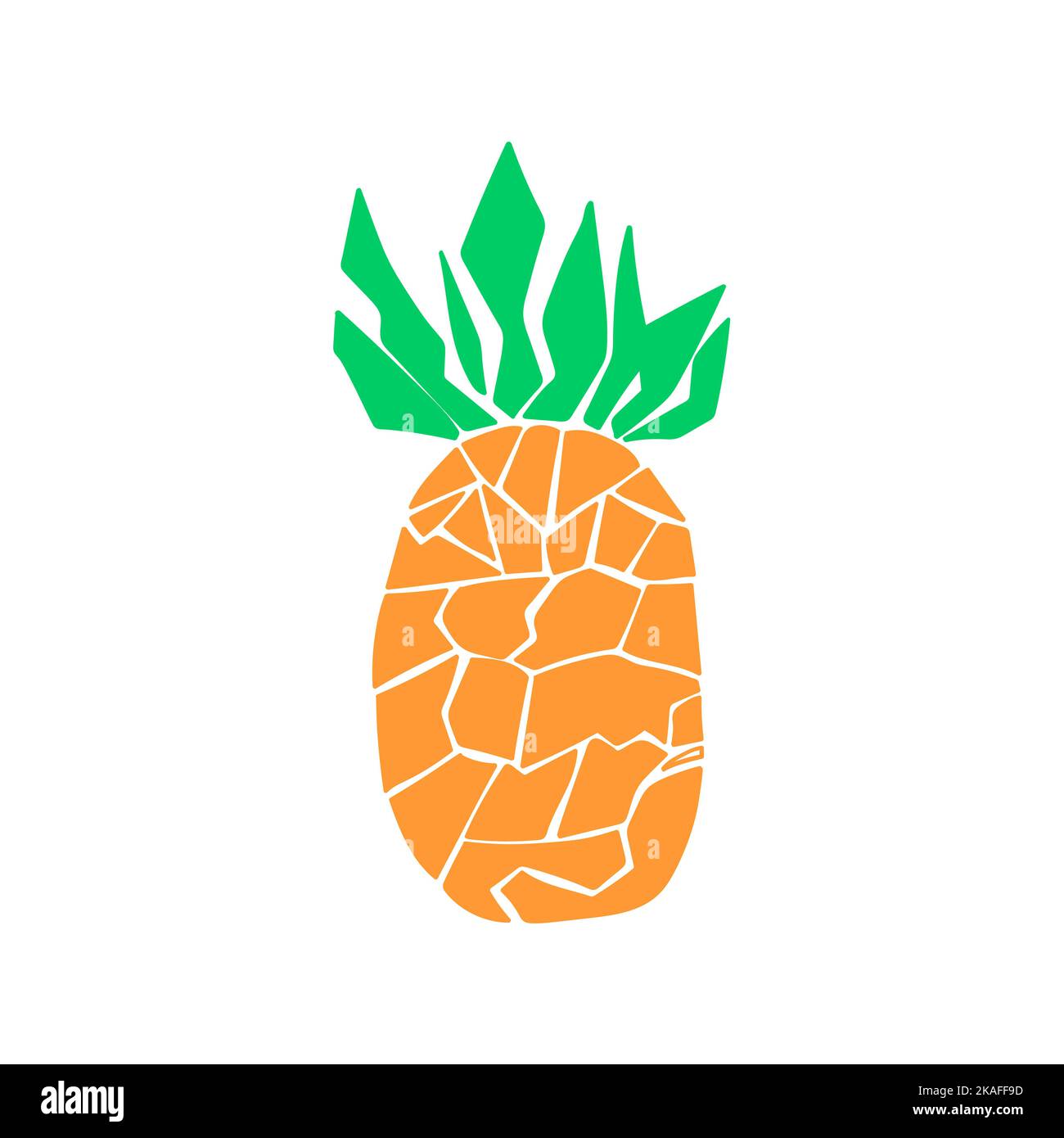 Vector illustration pineapple fruit Stock Vector Images - Alamy