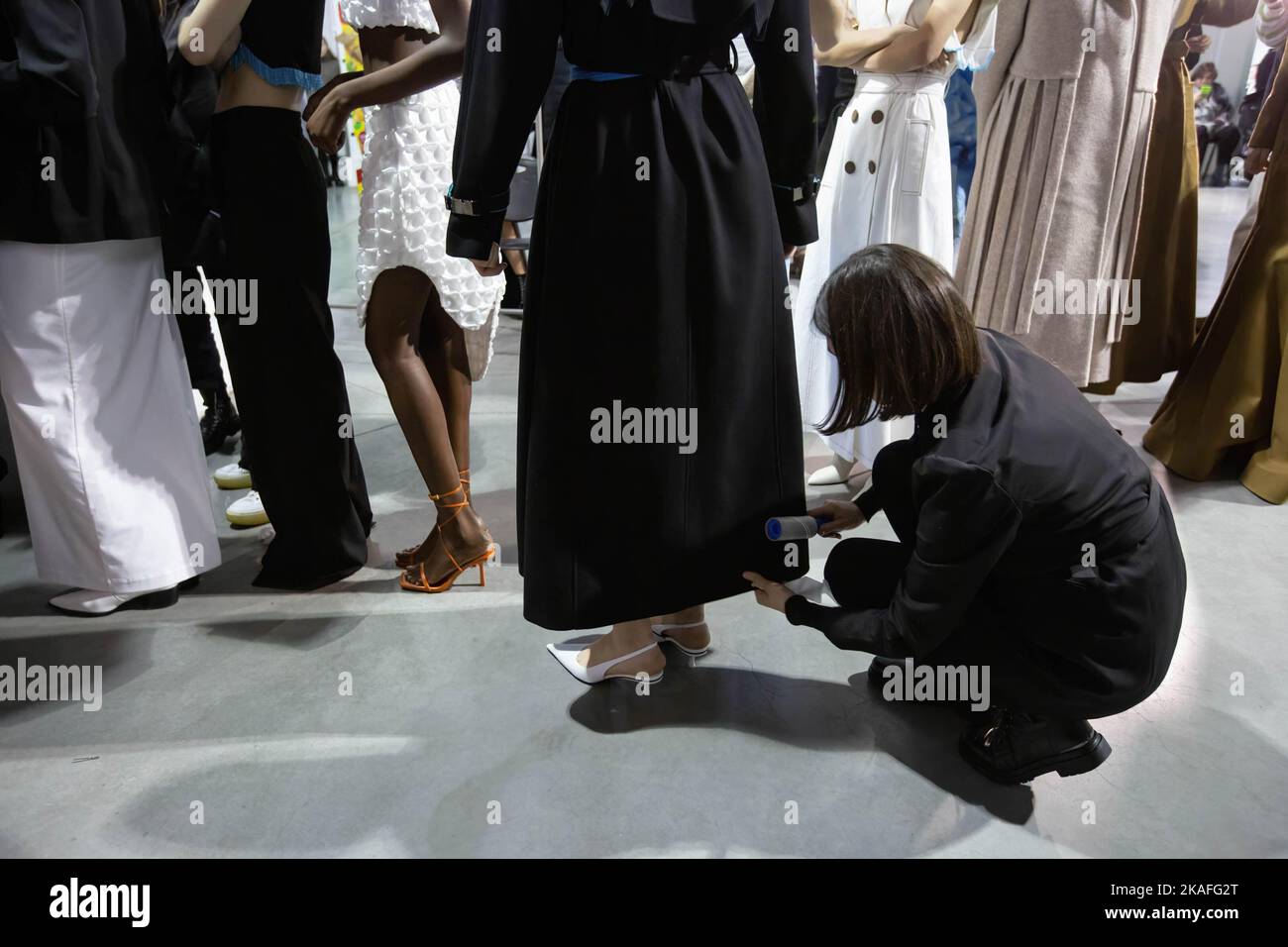 backstage dressing room fashion show Fashion Show Changing Room