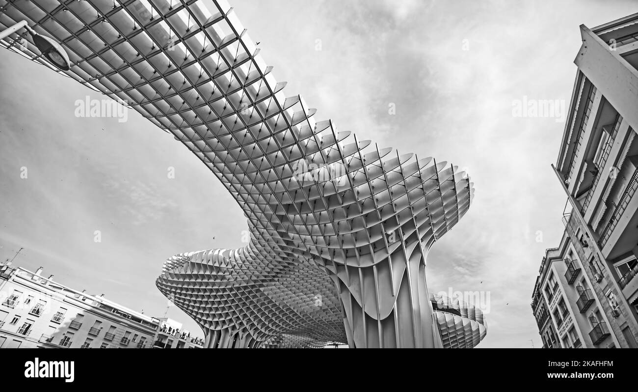 The Mushroom of Seville other wise known as Metropol Parasol Stock Photo