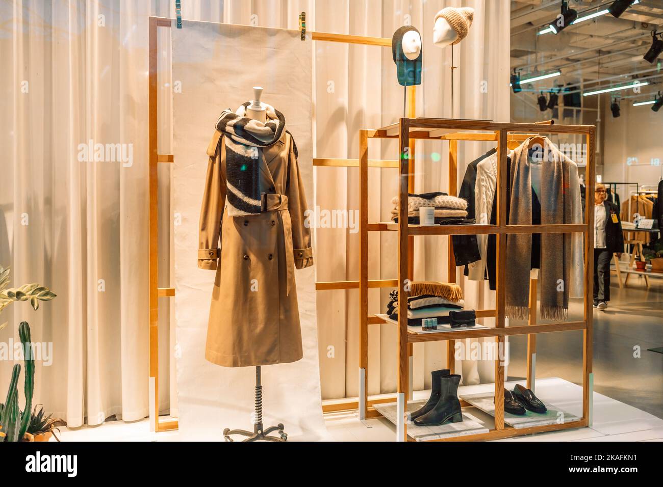 Store Of Shopping. Gdansk, Poland, Europe. Mannequins dressed in women