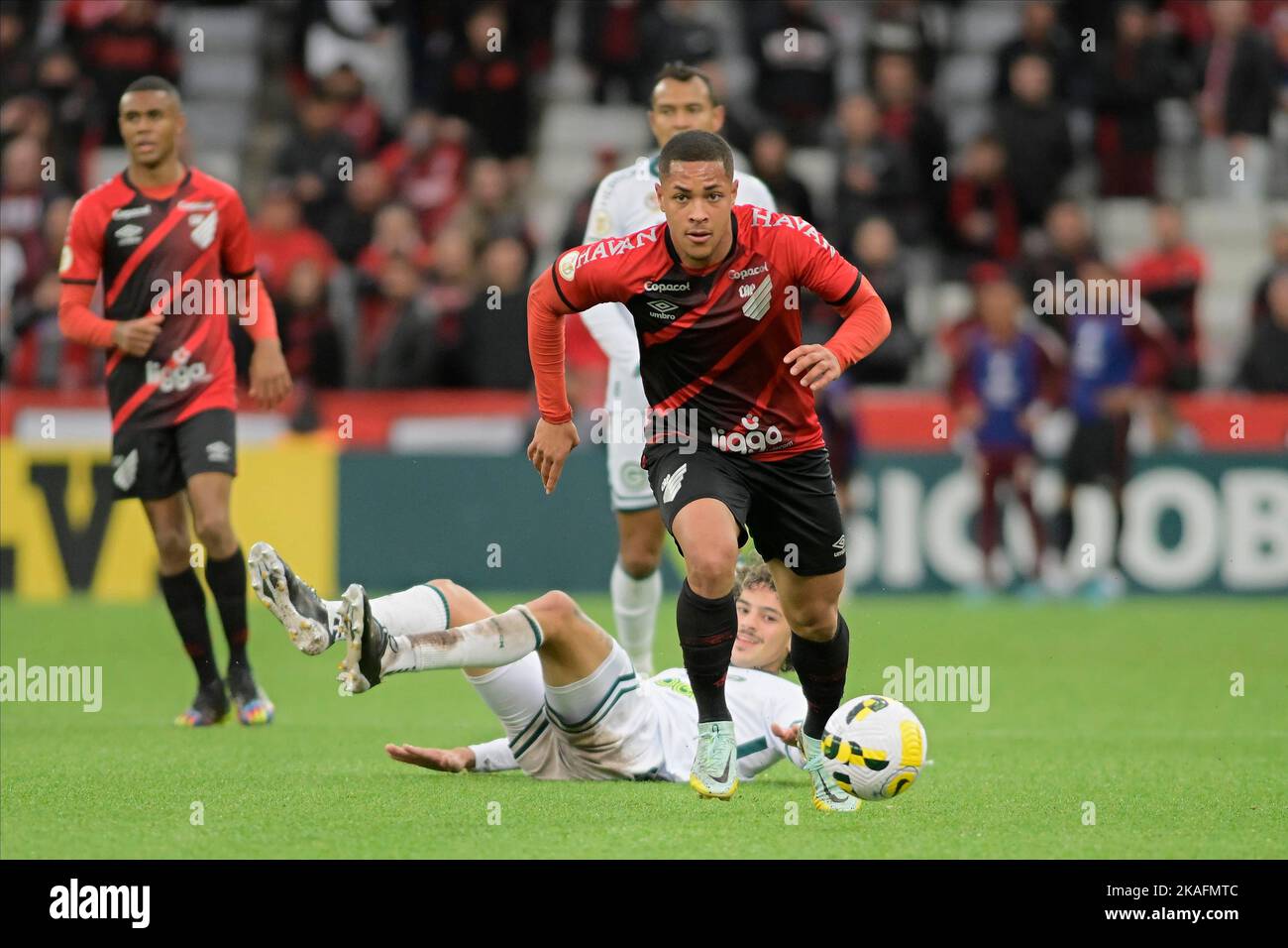 Curitiba, Brazil. 02nd Nov, 2022. Vitor Roque during Athletico and ...