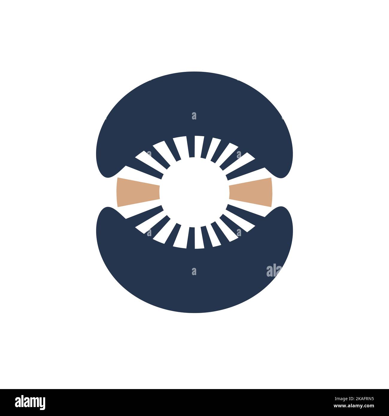 Abstract colorful shape. Vector design element. Stock Vector