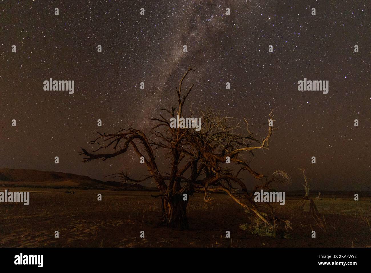 Milky way over desert hi-res stock photography and images - Alamy