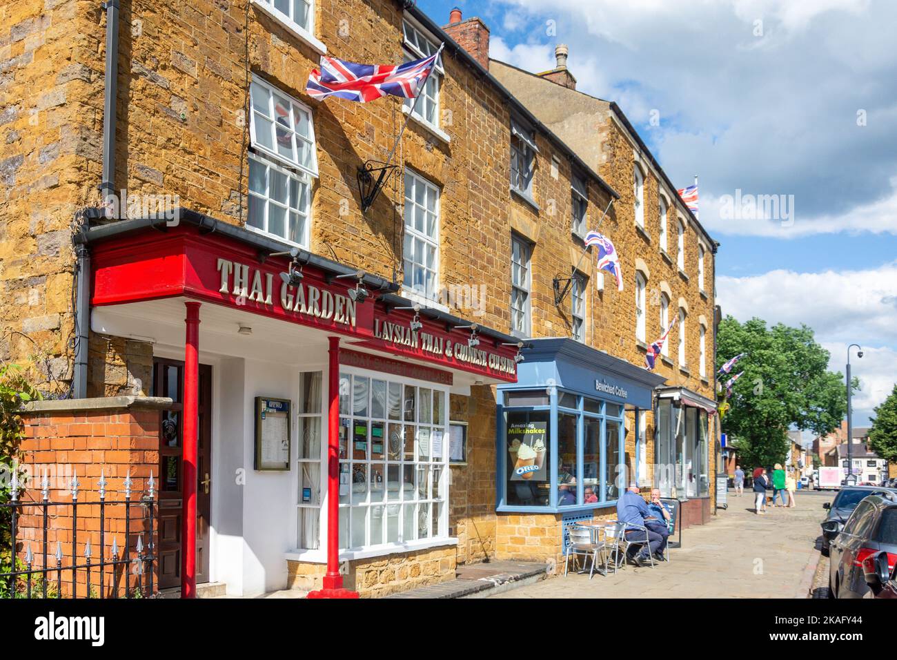 Market Hill, Rothwell, Northamptonshire, England, United Kingdom Stock