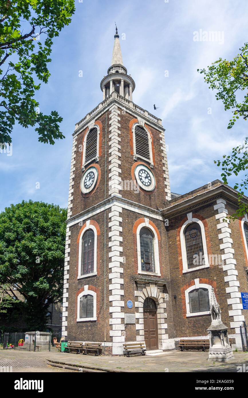 St Mary's Church, St Marychurch Street, Rotherhithe, The London Borough of Southwark, Greater London, England, United Kingdom Stock Photo