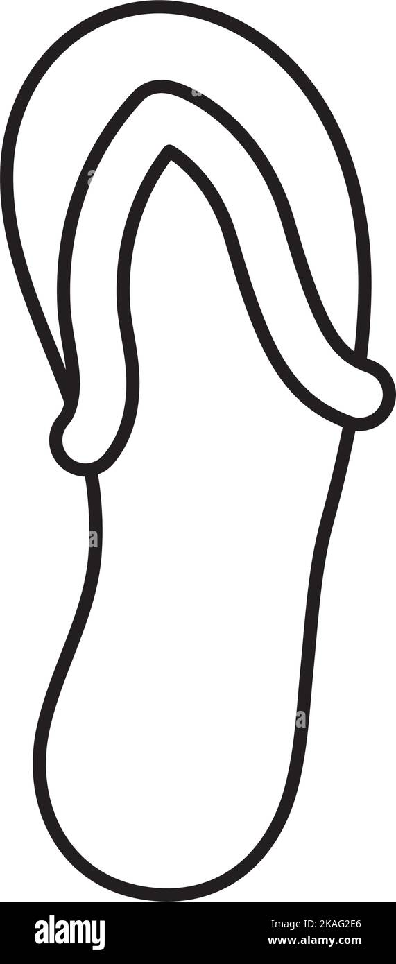 beach sandal icon Stock Vector Image & Art - Alamy