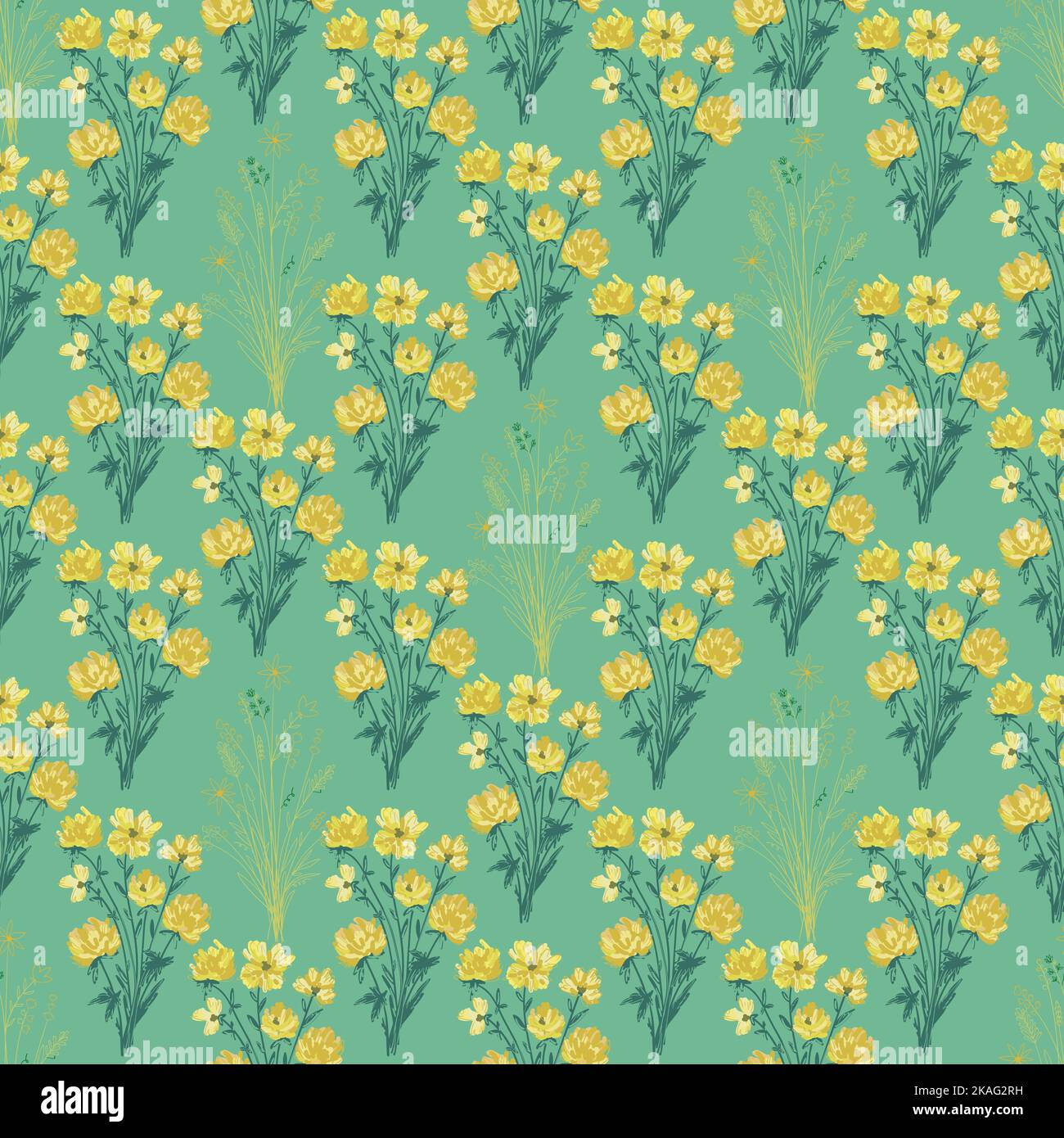Seamless decorative pattern. Repeated modern background for wallpaper ...