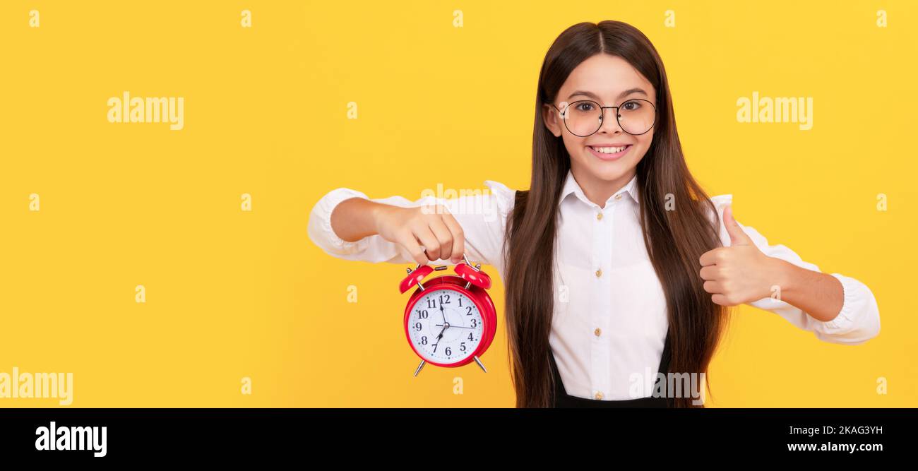 good morning. punctuality. last chance. thumb up. punctual teen girl ...