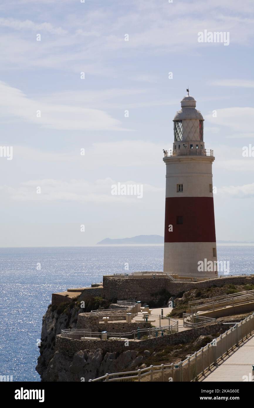 Lighthouse at Europa Point, Gibraltar Stock Photo - Alamy