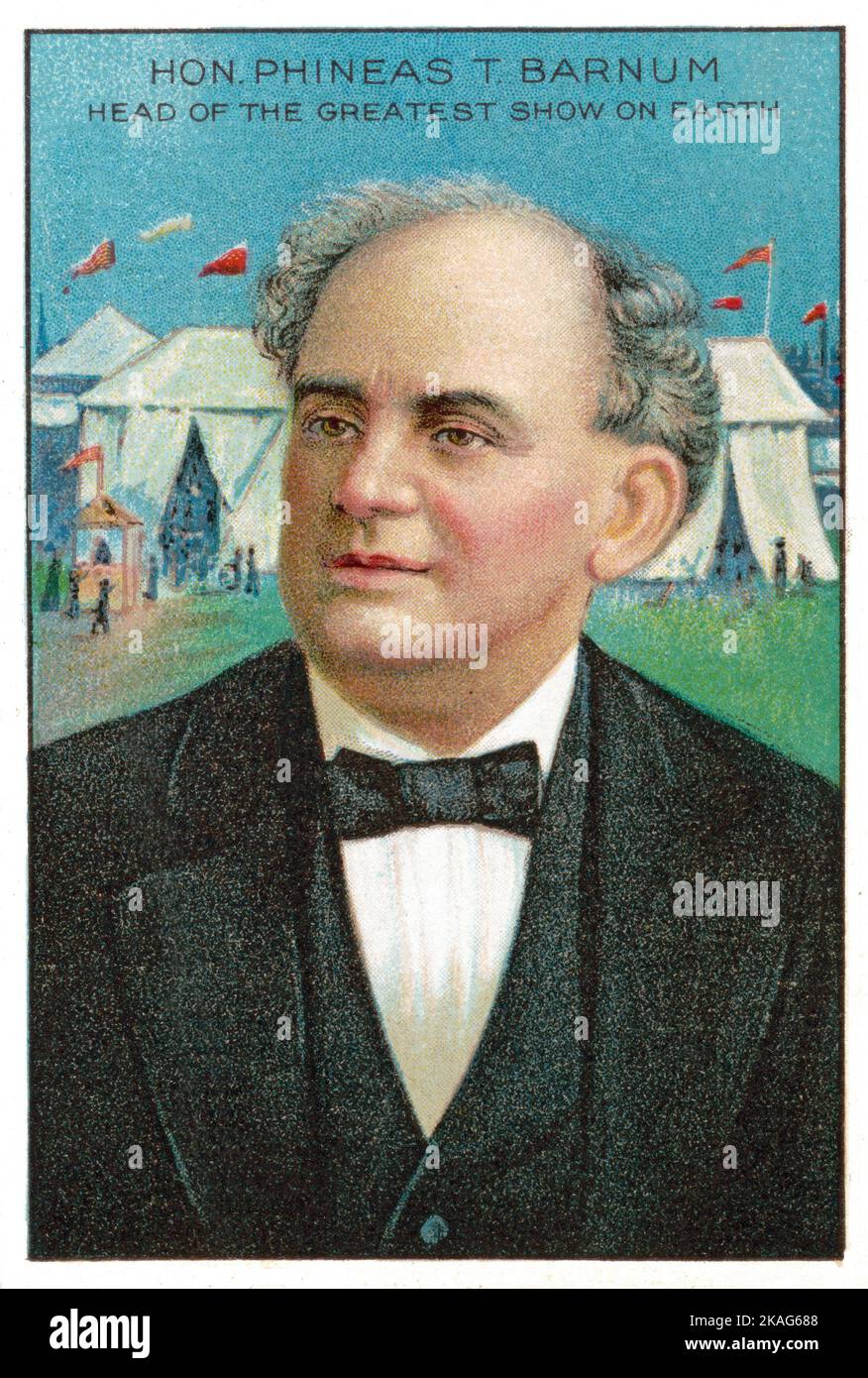 Honorable Phineas T. Barnum Men of History Cigarette card for