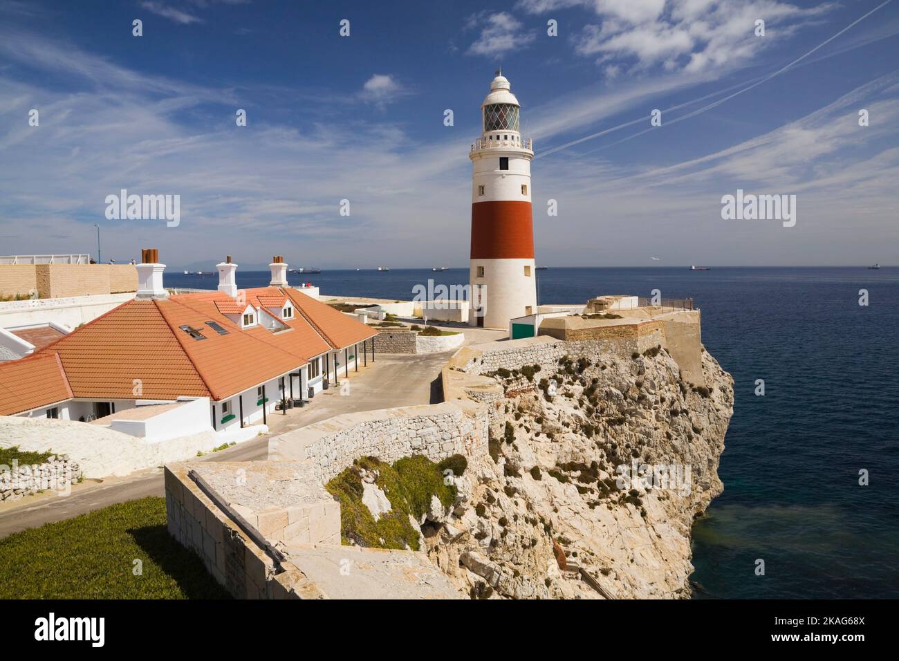 Lighthouse at Europa Point, Gibraltar Stock Photo - Alamy image.