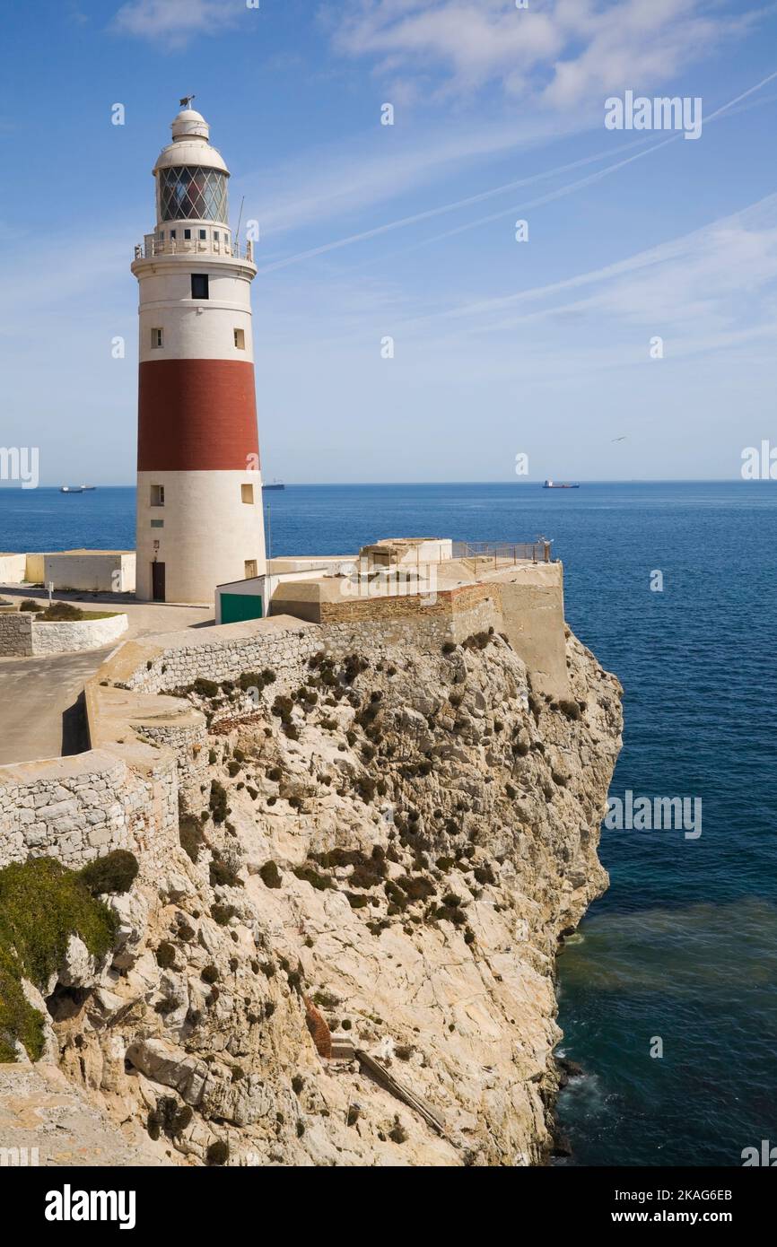 Lighthouse at Europa Point, Gibraltar Stock Photo - Alamy