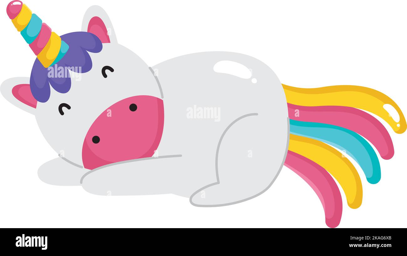 cute unicorn icon Stock Vector Image & Art Alamy