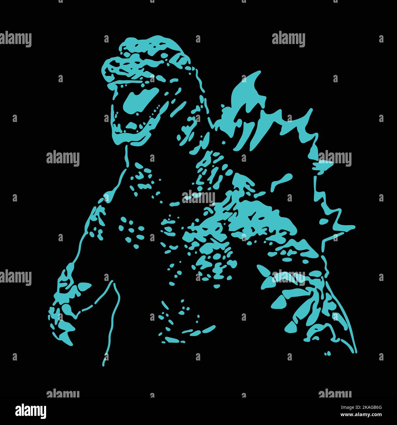 Godzilla design Stock Vector Images - Alamy