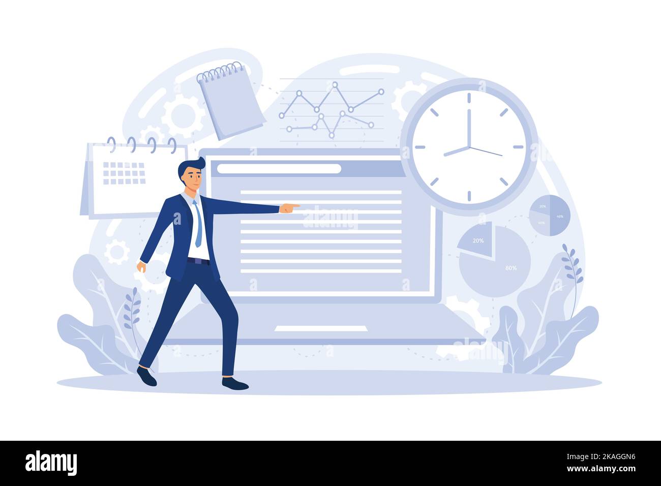 DSM Design structure matrix. Management of complex systems and projects. Optimization of work processes. Time planning organization and control flat v Stock Vector