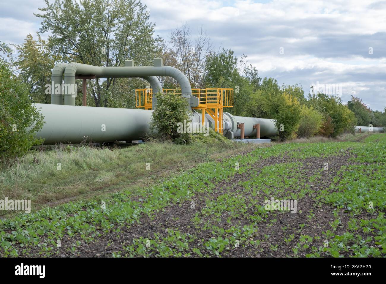 natural gas pipelines Stream in Europe. Distribution Hub of the