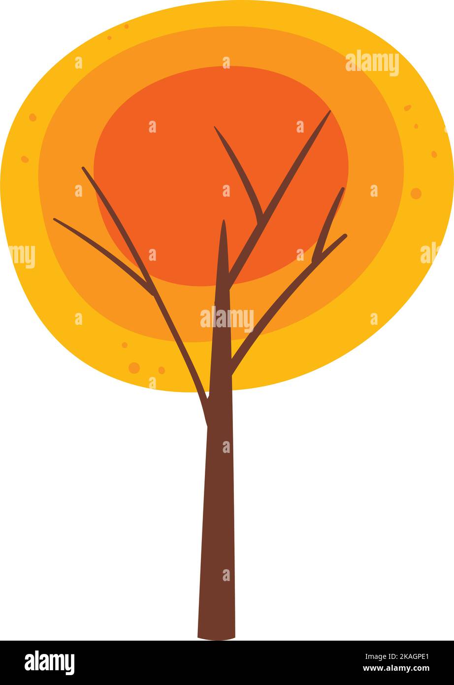 flat fall tree Stock Vector Image & Art - Alamy