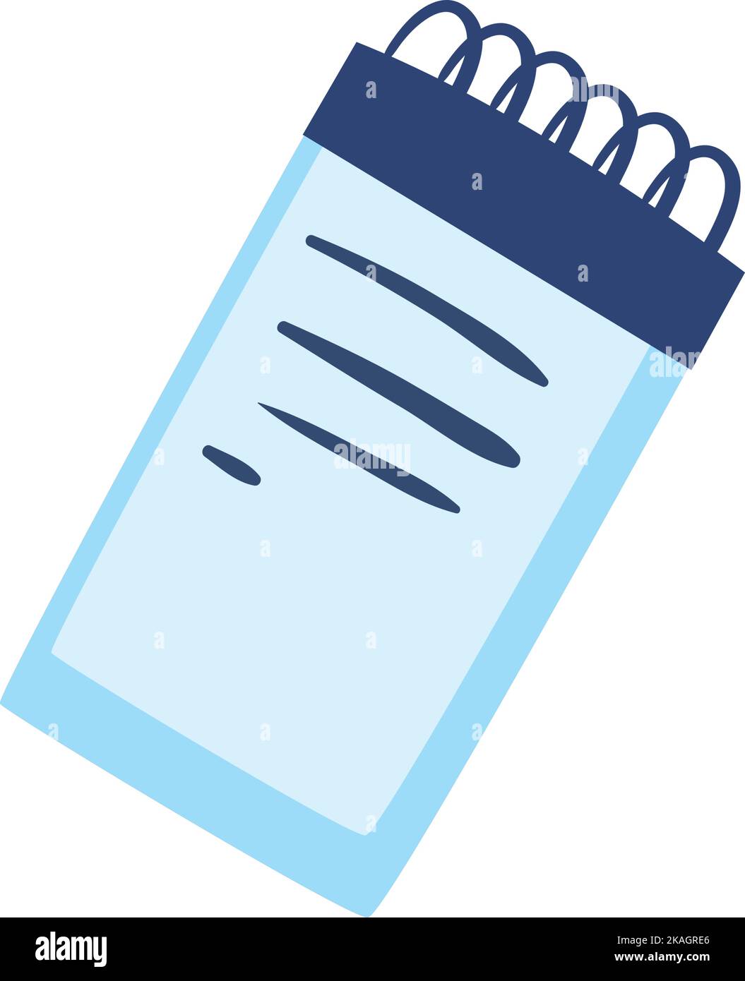 flat blue notepad Stock Vector Image & Art - Alamy
