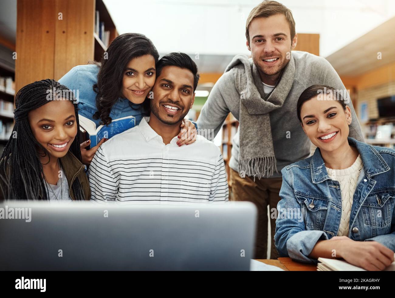 Finals Ready for em. Cropped portrait of a group of university students