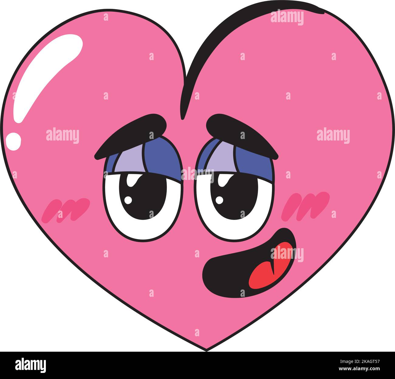 flat heart in love Stock Vector Image & Art - Alamy