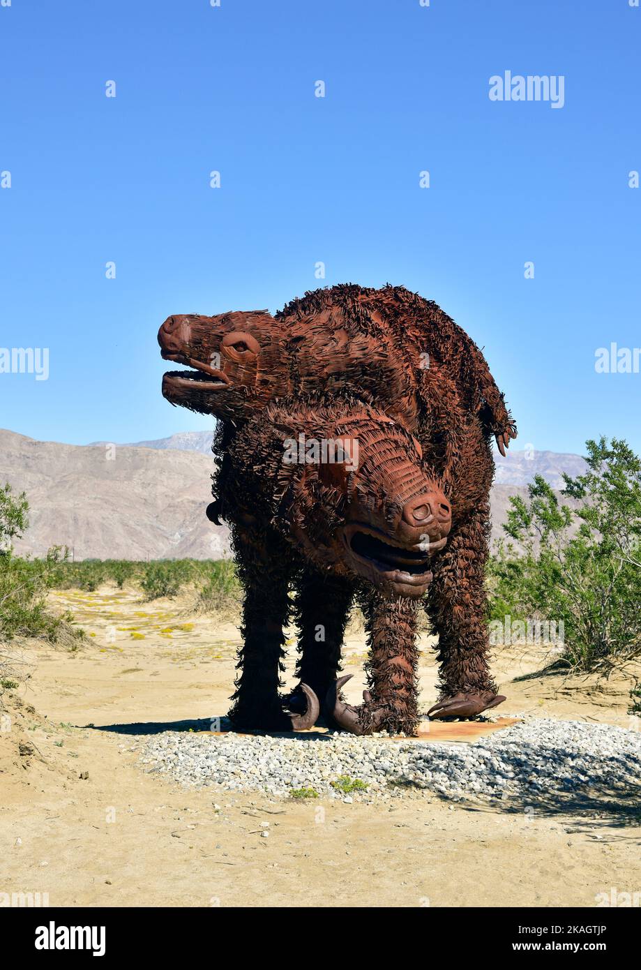 Galleta Meadows Sky Art Sculptures in Borrego Springs, California Stock Photo Alamy