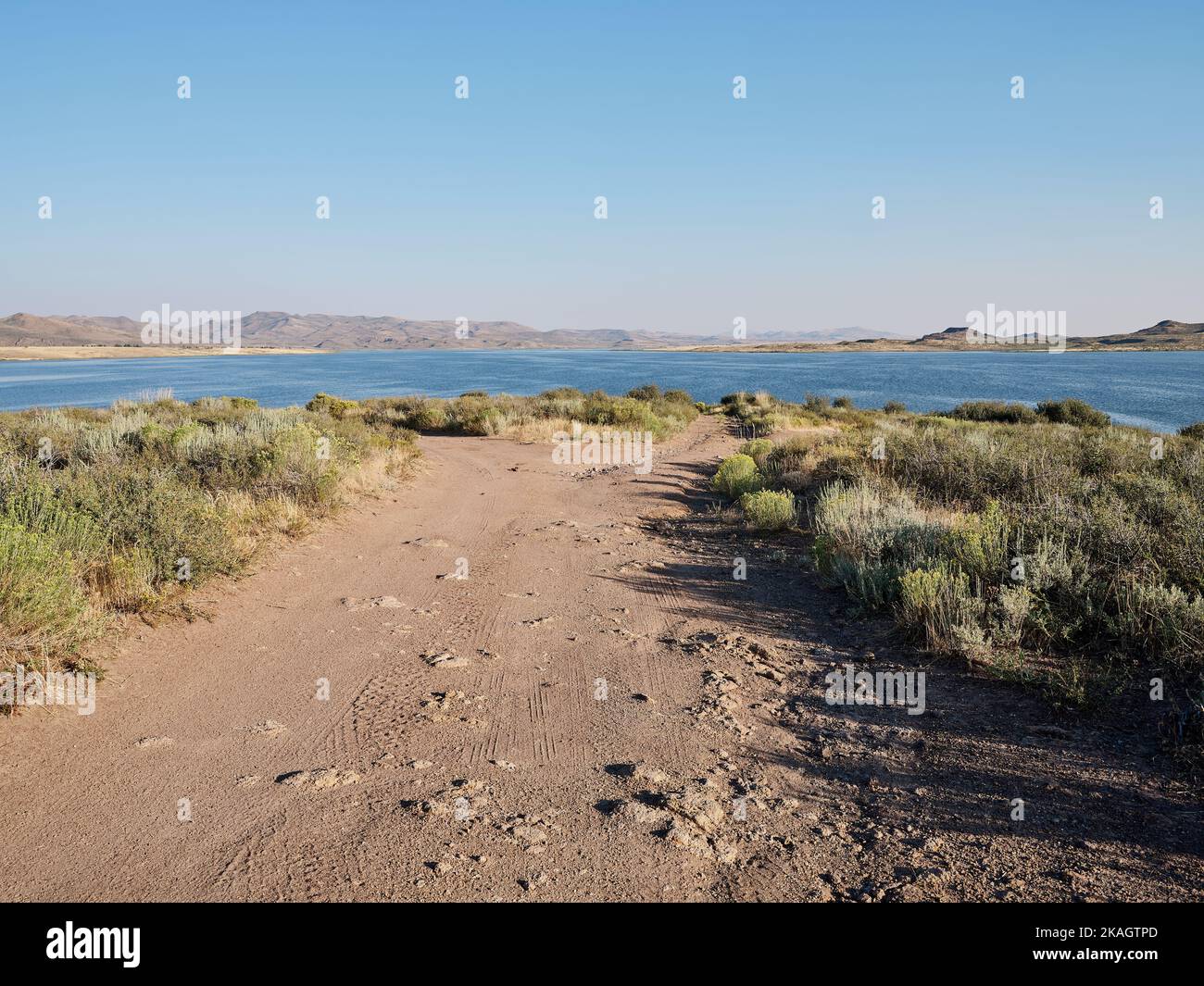 A late afternoon view of Wild Horse Reservoir, NV USA Stock Photo Alamy
