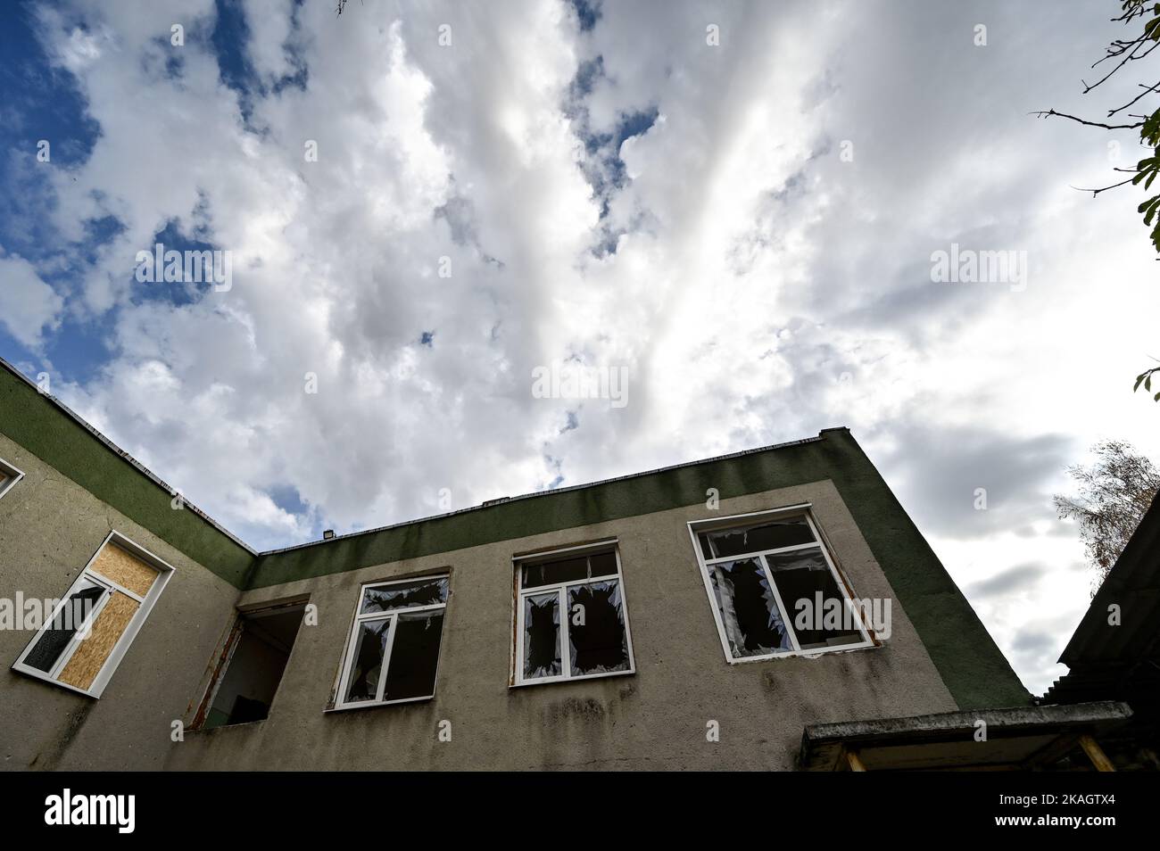 Non Exclusive STEPNOHIRSK, UKRAINE NOVEMBER 2, 2022 A destroyed