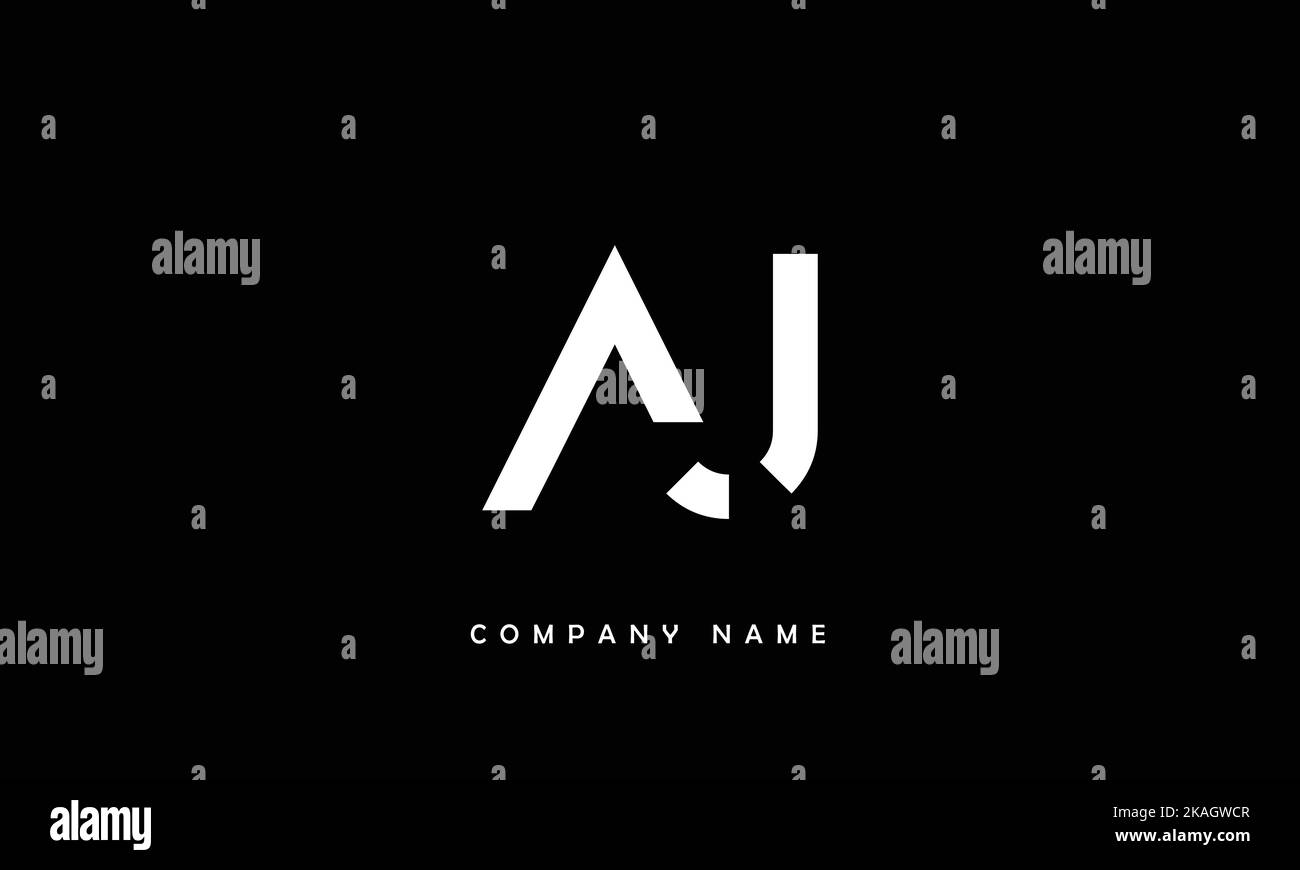 AJ, JA Abstract Letters Logo Monogram Stock Vector Image & Art - Alamy
