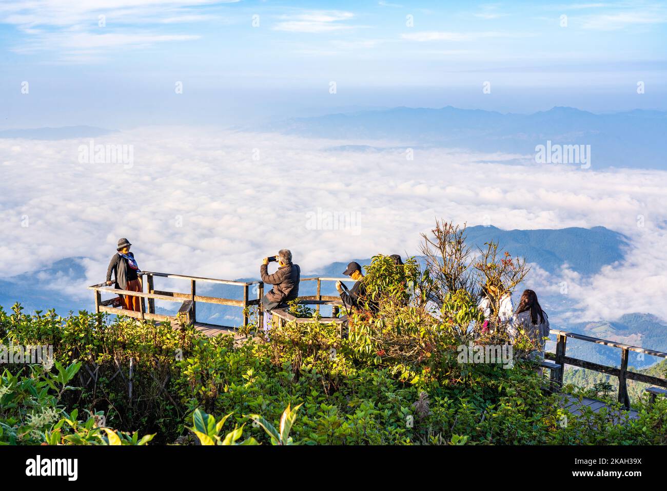 Chiang Mai, Thailand - 2 November 2022 - Visitors taking their morning ...